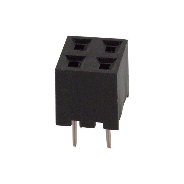 4 Position Receptacle Connector 0.079 (2.00mm) Through Hole Gold